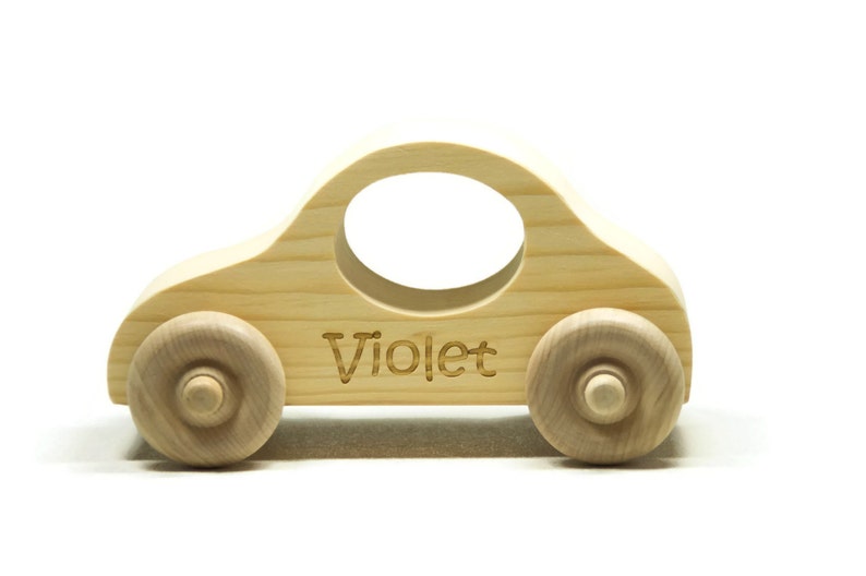 Wooden Toy Car Personalized Push Toy Wood Toy Car image 1