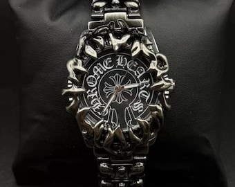 Custom Casio “Gothic Black Steel Relic” – A Custom Watch in Dark Baroque Style Handmade