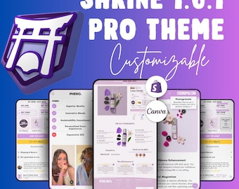 Tema Shrine Pro 1.6.1 para Shopify (2026): Tema de comercio electrónico de alta conversión + Liquid Snippets adicionales