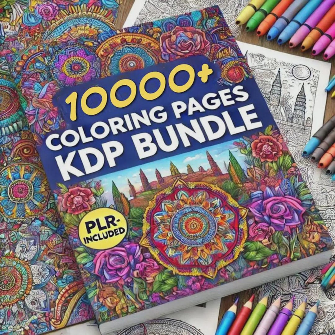 15,000+ Coloring Pages for Kids MEGA Bundle With PLR & MRR - Etsy
