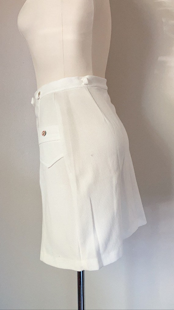 60s Aline Skirt White Mini Skirt - image 6