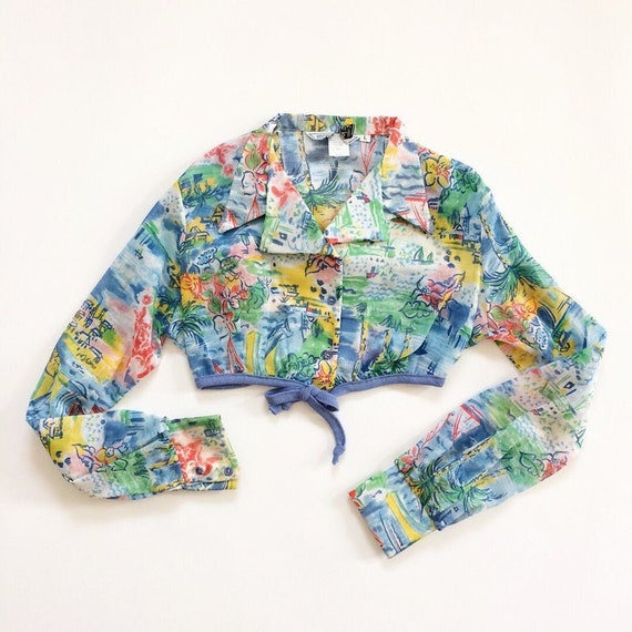 70s Cropped Blouse