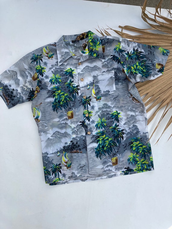 Vintage Hawaiian Shirt // Men's XL 70s Towncraft S