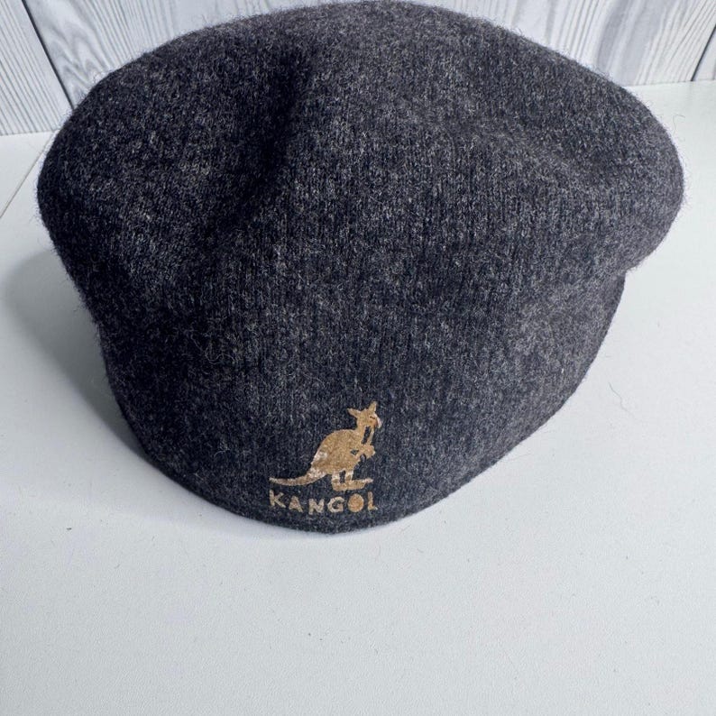 Gorra plana Kangol vintage de lana gris XL, estilo retro, ideal para conducir, estilo Ivy Cap, Inglaterra. imagen 1