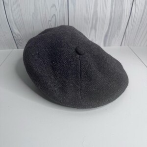 Gorra plana Kangol vintage de lana gris XL, estilo retro, ideal para conducir, estilo Ivy Cap, Inglaterra. imagen 2