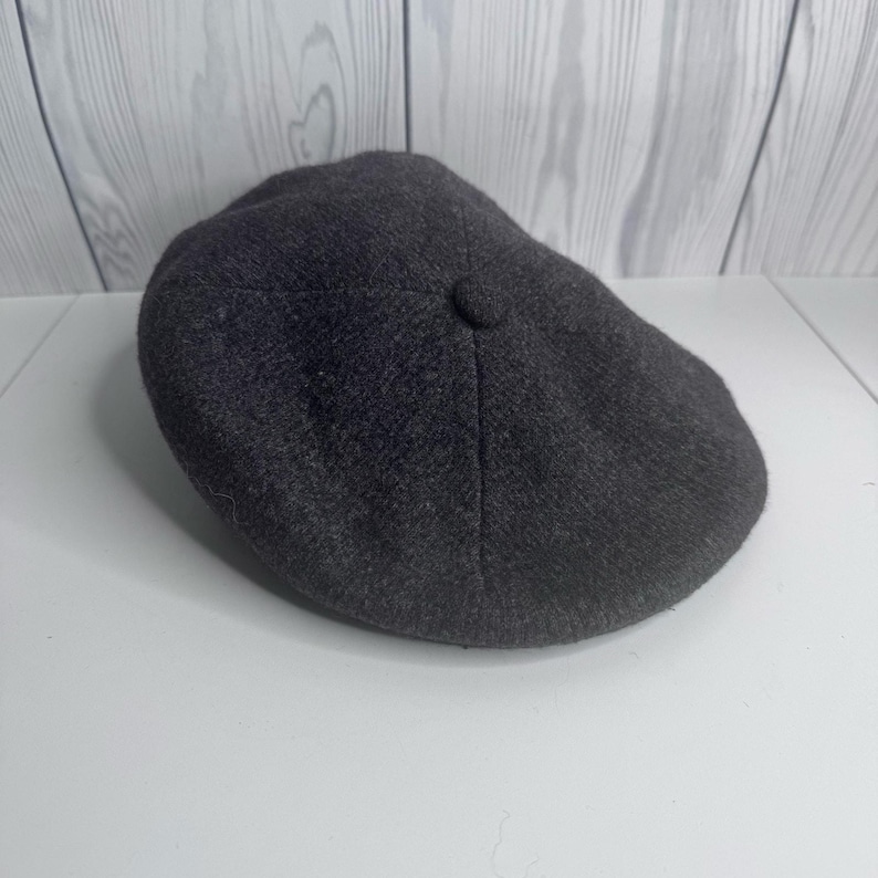 Gorra plana Kangol vintage de lana gris XL, estilo retro, ideal para conducir, estilo Ivy Cap, Inglaterra. imagen 2
