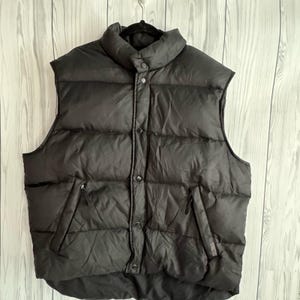Y2K Structure Duck Down Puffer Vest Heren XL Zwart Jas
