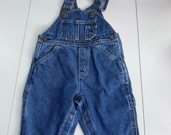 Salopette in denim Vintage Sprockets per neonati di 12 mesi, 100% cotone.