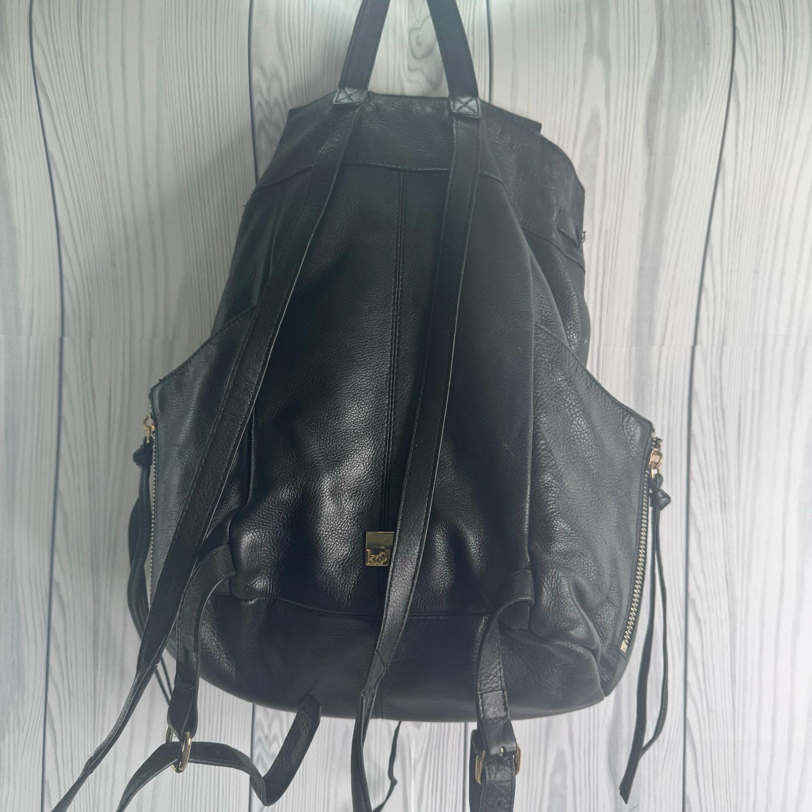 Kooba Margot Pebbled Leather Backpack Brown Cognac Boho Travel Bag EUC Kooba Backpack Handbags Bags & Leather Exterior for Women  main image 3