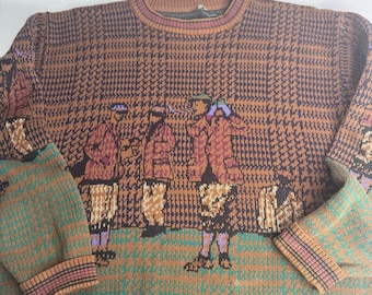 Vintage 1980s/1990s Tricots St. Raphael Golf Knit Pullover USA Medium Rare