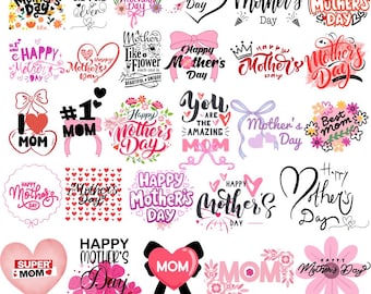 Mother's Day PNG Bundle, mom love : (Digital Download)