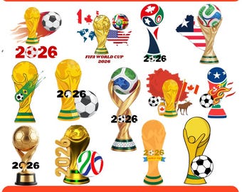 Soccer 2026 PNG Clipart Bundle: (Digital Download)