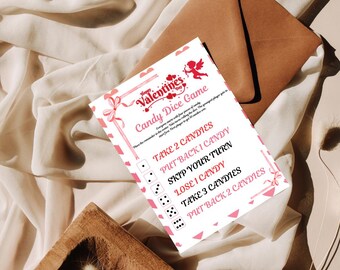 Valentine's Day Candy Dice Game PDF : ( Digital Download)