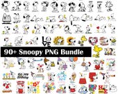 Snoopy Dog SVG PNG Bundle, Cartoon Clipart (Digital Download)
