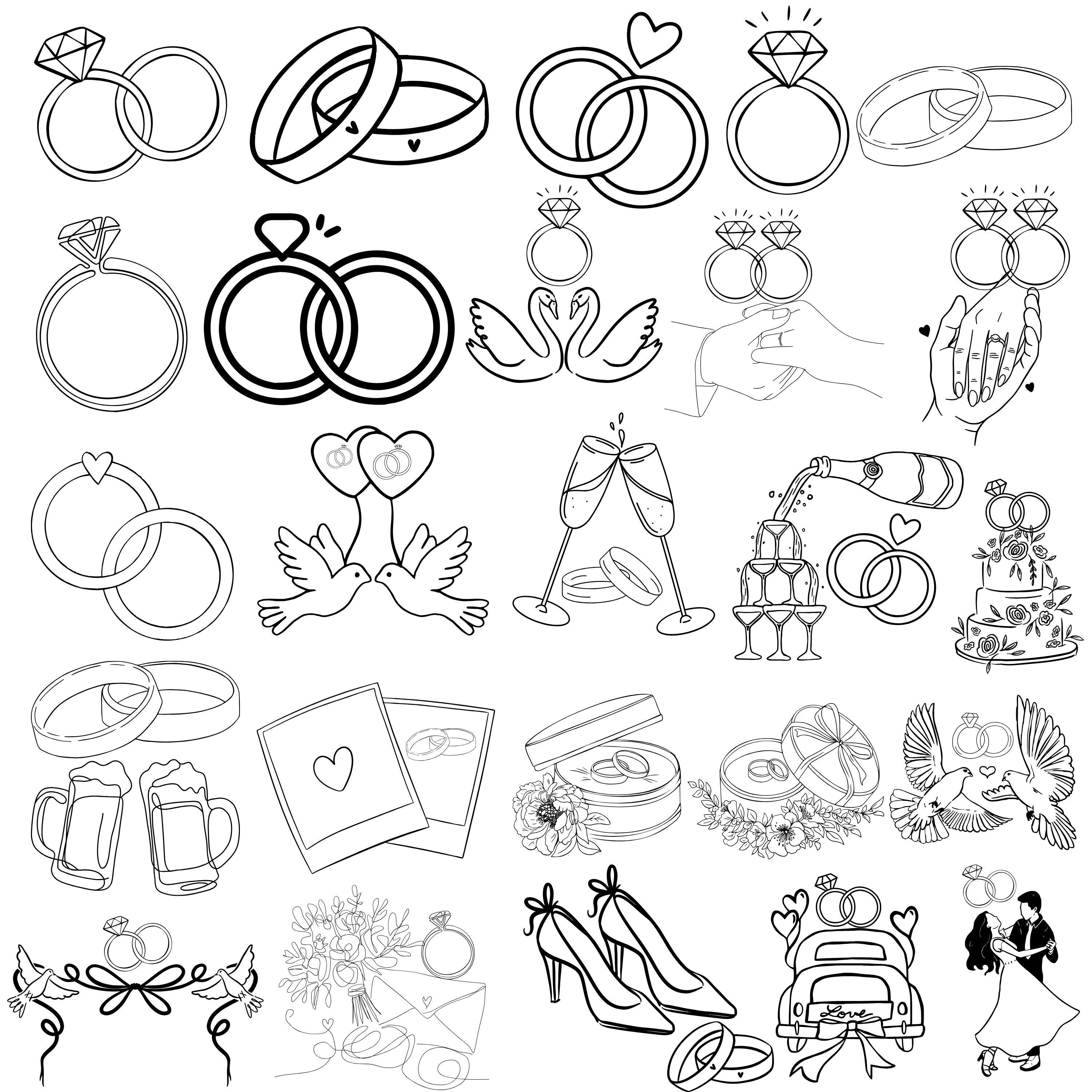 Wedding Rings Png - Etsy New Zealand, image size:3000x3000