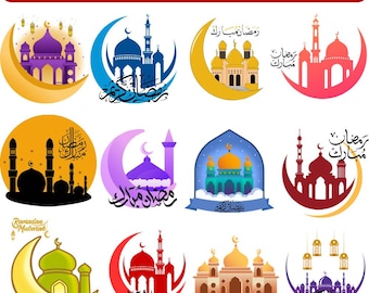12 Ramdan PNG Clipart Bundle : (Digital Download)