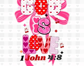 God Is Love, Christian Valentine, Jesus Loves : ( Digital Download)