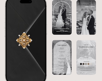 Animated Wedding Invitation Canva Template | Digital Invitation | DIY Video Invitation | Customizable Wedding Template | Wedding Card