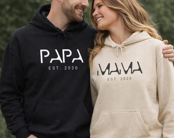 Personalized unisex hoodie for parents, dad and mom, matching hoodie, gift for parents, Mother's Day, Father's Day, anniversary