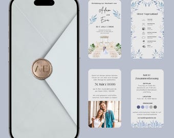 Animated Wedding Invitation Canva Template | Digital Invitation | DIY Video Invitation | Customizable Wedding Template | Wedding Card