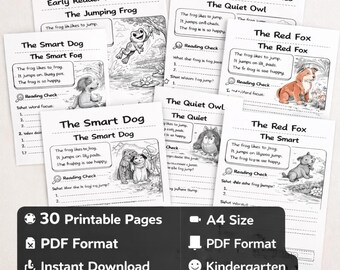 Early Reader Mini Stories, Sight Word Practice (PDF)