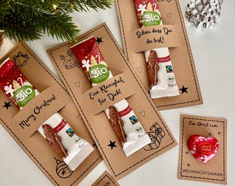 Printbaar kerstcadeau-idee, een klein kerstcadeau voor collega's, vrienden, familie, iets kleins om als kerstcadeau te geven