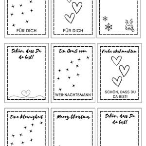 Weihnachtsgeschenke für Kollegen Nikolaus Mitbringsel DIY Digitale Vorlage zum ausdrucken Geschenkidee für Familie Kollegen last Minute