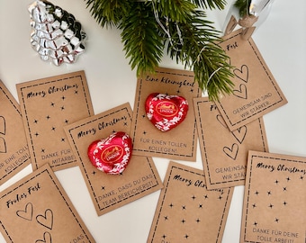 Christmas gifts for colleagues, printable Christmas gift, St. Nicholas' Day gift, DIY digital template, last-minute gift idea for colleagues