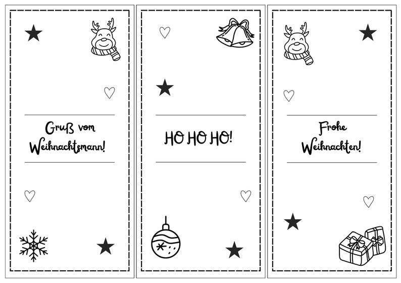 Weihnachtsgeschenke für Kollegen Nikolaus Mitbringsel DIY Digitale Vorlage zum ausdrucken Geschenkidee für Familie Kollegen last Minute