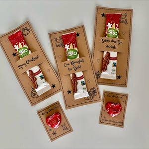 Weihnachtsgeschenke für Kollegen Nikolaus Mitbringsel DIY Digitale Vorlage zum ausdrucken Geschenkidee für Familie Kollegen last Minute