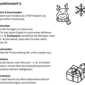 Weihnachtsgeschenke für Kollegen Nikolaus Mitbringsel DIY Digitale Vorlage zum ausdrucken Geschenkidee für Familie Kollegen last Minute