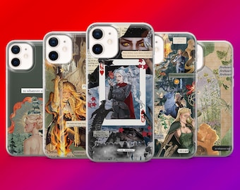 Throne of Glass Phone Case Bookish Fireheart for iPhone 17, 16 ,15 ,14 ,13 ,12 ,Samsung S25FE , S24, S23, S22, A17, A56, Pixel 10Pro, 9.