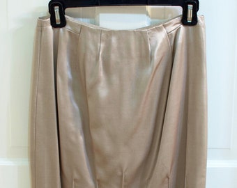 Gray Satin Skirt Size 4