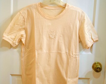 Vintage Escada Sport Beige Cotton T-Shirt Size 34