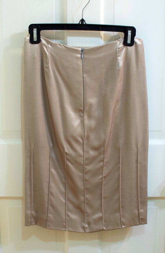 Gray Satin Skirt Size 4 - image 2