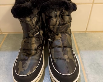 Aleader Women's Winter Snow Boots Camouflage Size 7.5