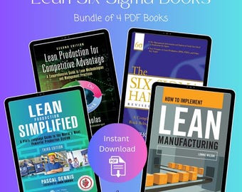 Paquete de libros Lean Six Sigma / Fabricación y mejora de procesos (Descarga en PDF)