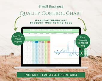 Gráfico de control de calidad en Excel / Herramienta de panel de control para la fabricación y el monitoreo de productos SPC
