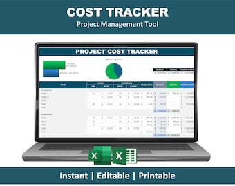 Plantilla de Excel para seguimiento de costos, calculadora de precios y herramienta de gastos empresariales
