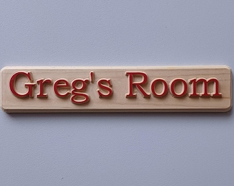 Door Sign / Bedroom Name Plate / Room Sign