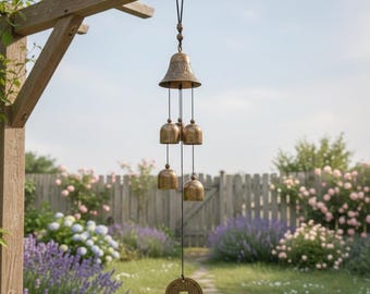 Japanse koperen windbel windbel – Zen-tuinaccessoire – Uniek windgong voor buitendecoratie terras balkon