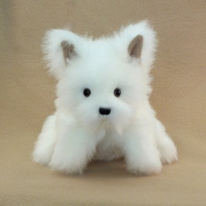 White Puppy Dog Hand Puppet