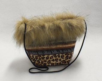 Child's Purse with Faux Fur Trim