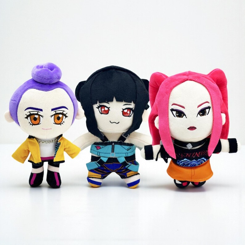 Demon Riley Plush KPOP Demonn Hunter Zoey, Rumi & Mira Plush Collection | Anime-inspired ...