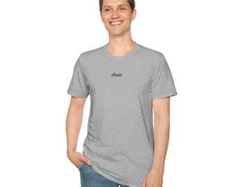 Minimal Name 'Chase' T-Shirt | kleinen Brusttext
