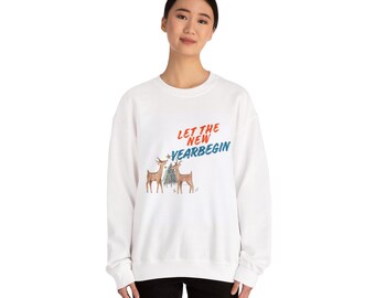 Neujahrsfeier-Sweatshirt | Unisex Urlaub Rundhalsausschnitt