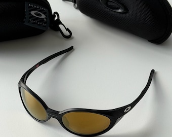 Oakley Eye Jacket Sunglasses – Matte Black Frame Gold Mirror Lens