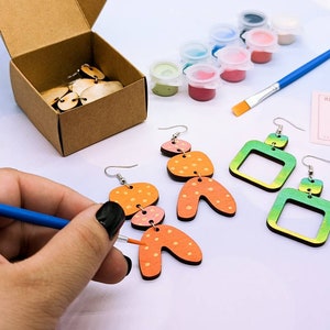 Create, Bake and Make Polymer Clay Earrings Kit Craft Gift Jewellery Kit  Gift for Her Gift for Them Peaches and Tea 