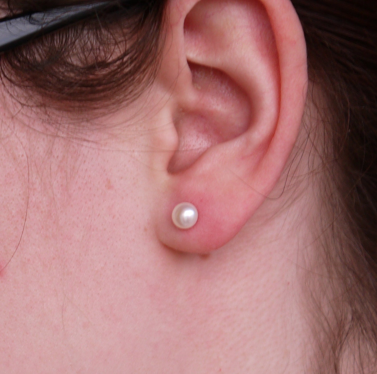 Orecchini In Argento Bianco Con Perle Naturali | Torre Del