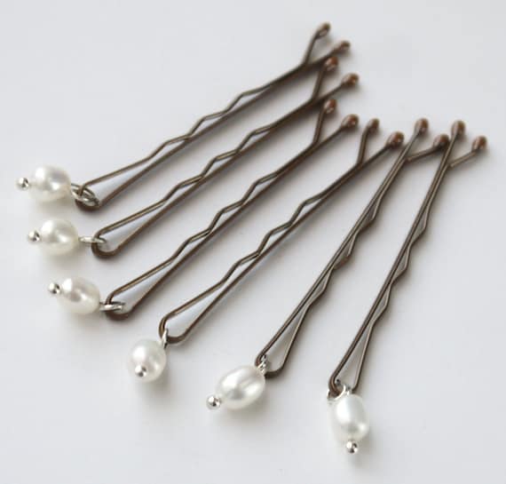 silver hair grips